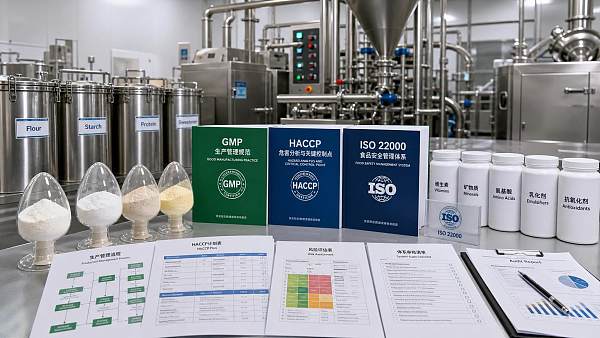 Food Ingredients Certification Selection Guide: How to Compare GMP, HACCP, and ISO Standards