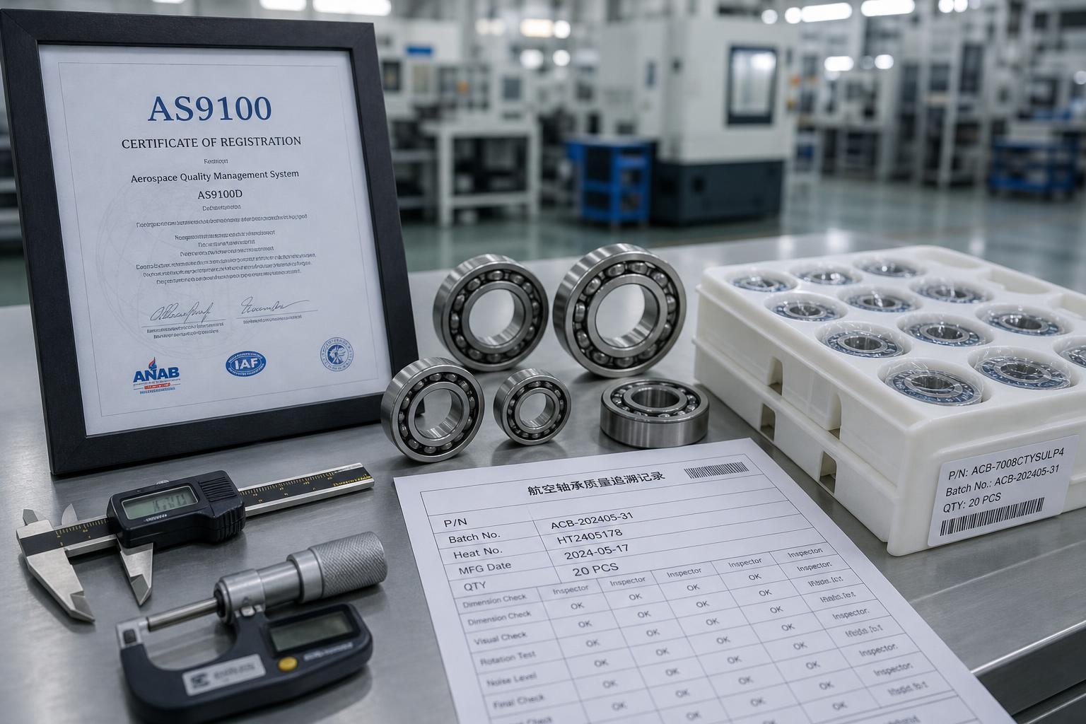 AS9100 for Aerospace Bearings: What Buyers Should Verify Before Supplier Approval