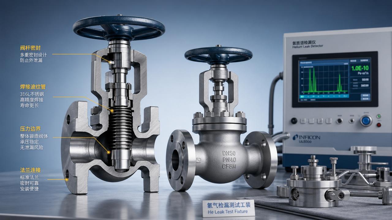 Bellows Seal Valve Factory: What Prevents Fugitive Emissions