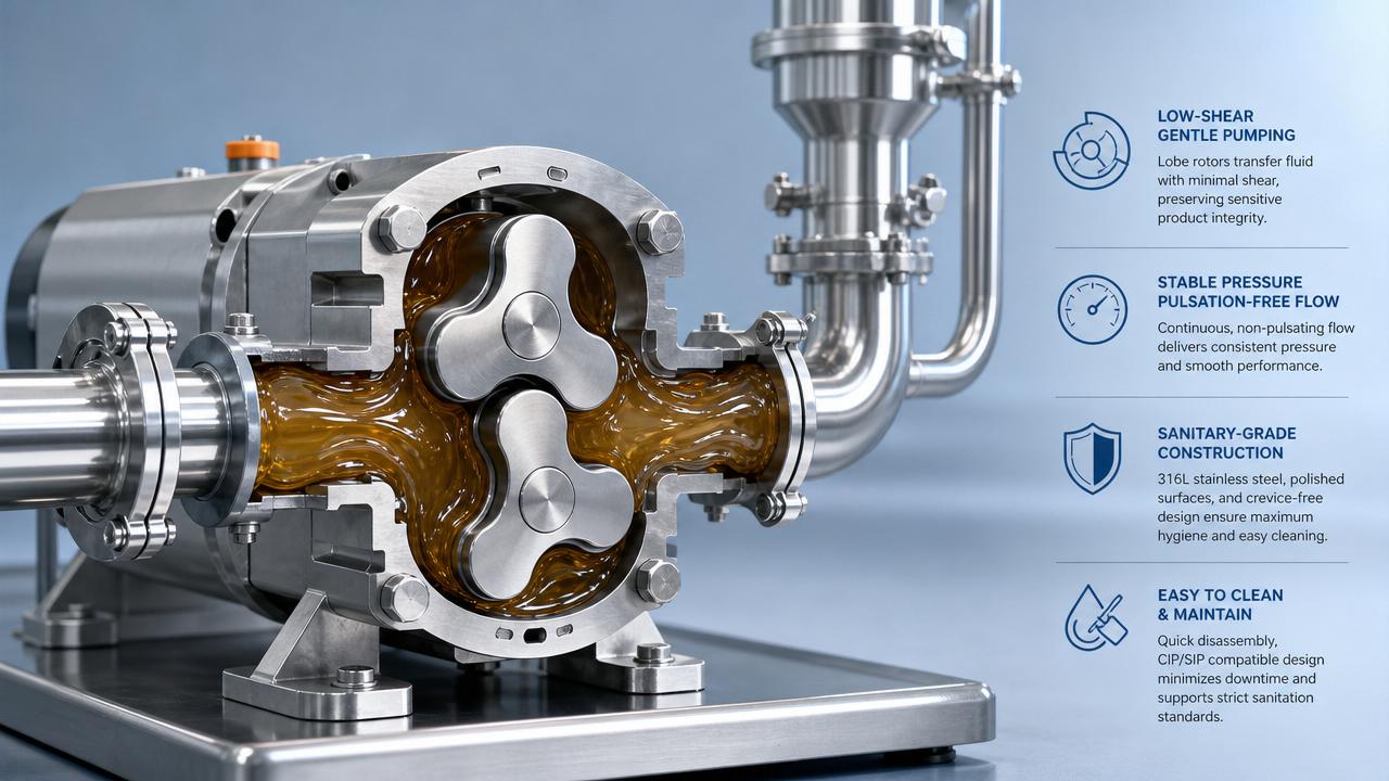 Lobe Pump Shear Rate Benchmarks for Sensitive Fluids