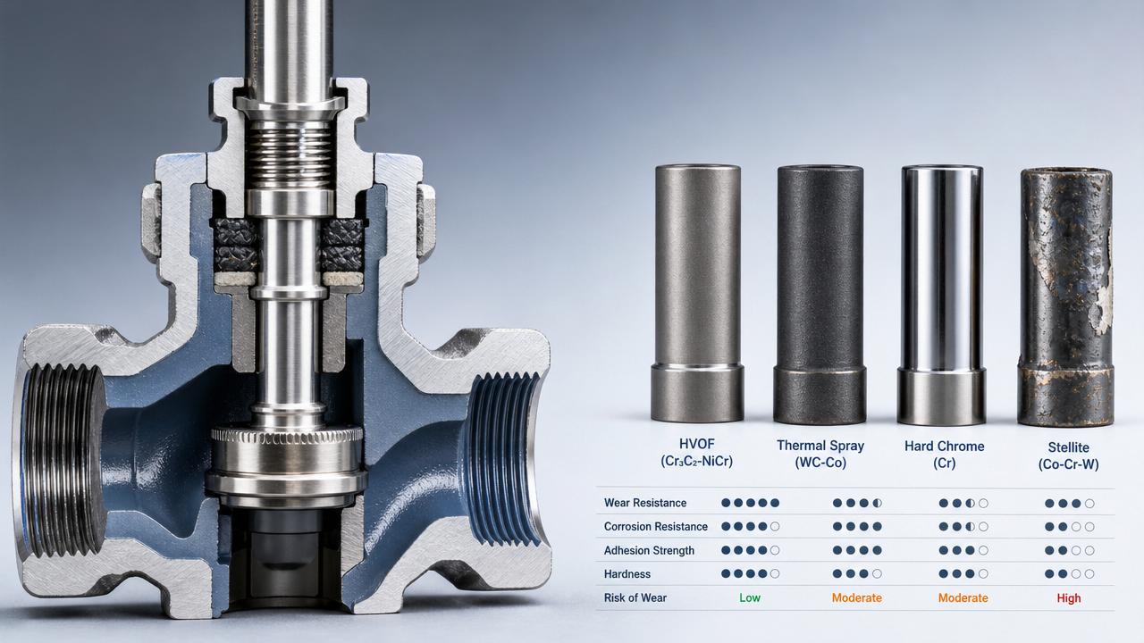Advanced Coating for Valve Stems: Performance vs Wear Risk