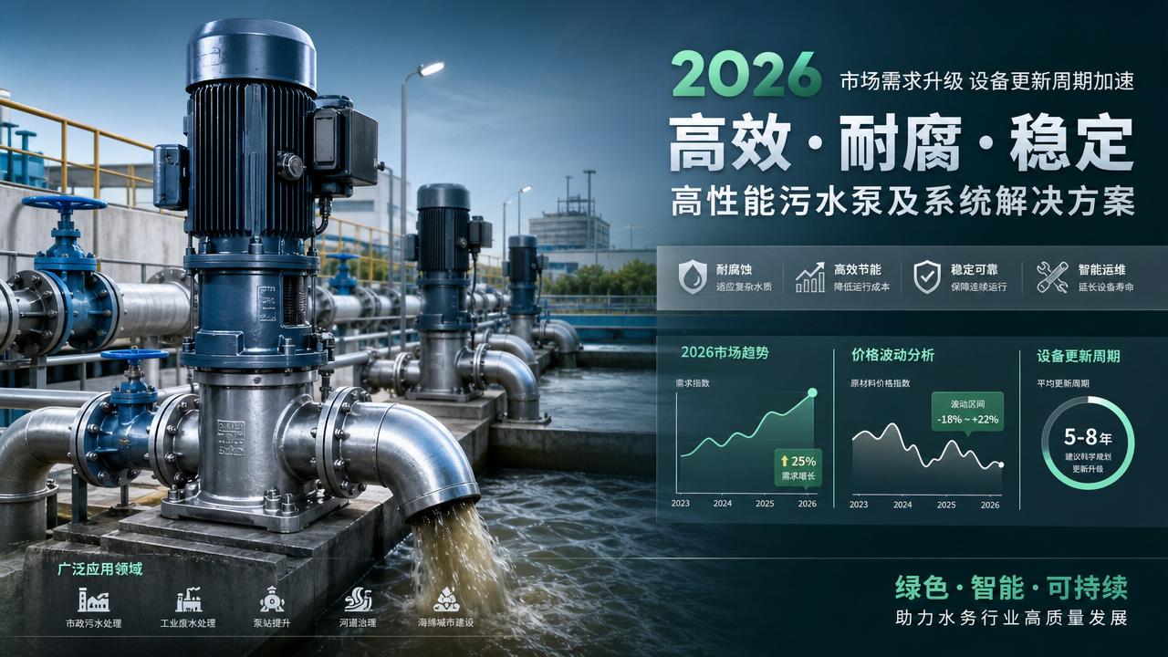 Wastewater Pump Market Outlook 2026: Pricing, Demand, and Upgrade Cycles