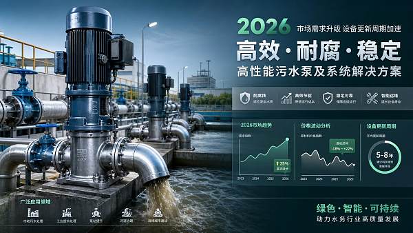 Wastewater Pump Market Outlook 2026: Pricing, Demand, and Upgrade Cycles