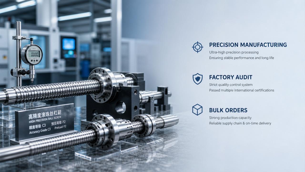 Precision Ball Screw Factory Audit Checklist Before Volume Orders