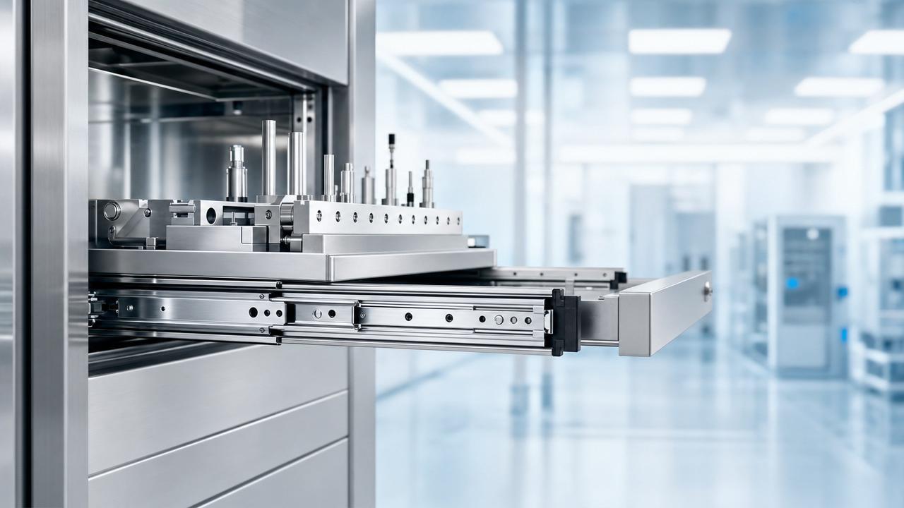 Telescopic Rail OEM Options for Cleanroom Tool Access