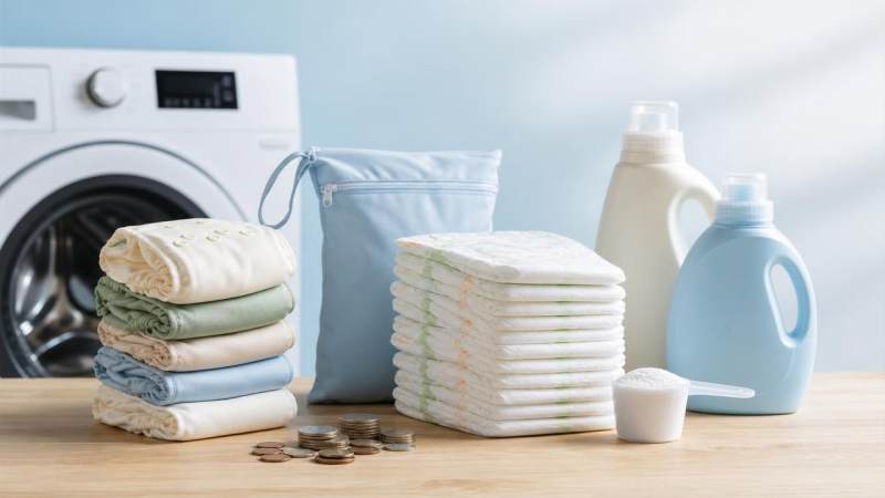 Clothdiapers vs Disposables: Real Use Costs