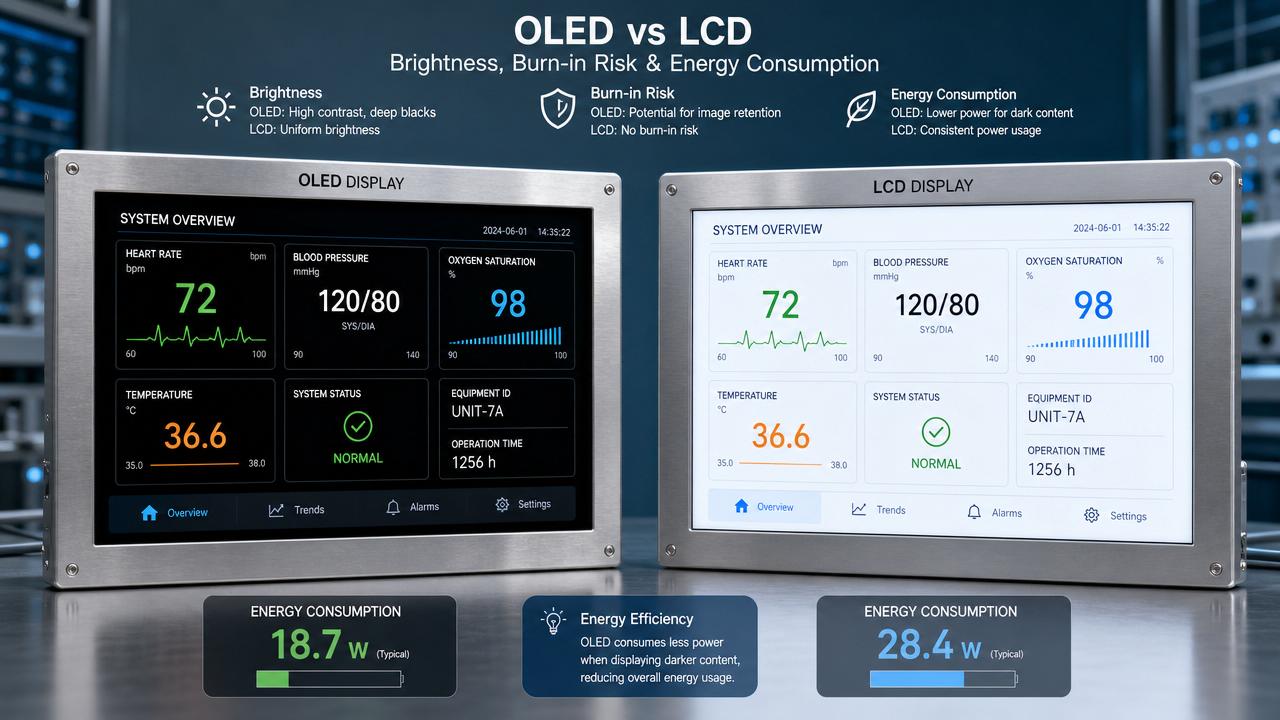 OLED Displays vs LCD: What Matters for Brightness, Burn-In, and Power
