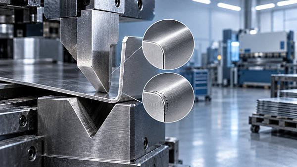 How bend radius affects cracking in sheet metal bending