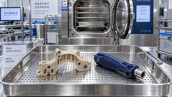 Can engineering plastics for orthopaedics withstand steam sterilisation?