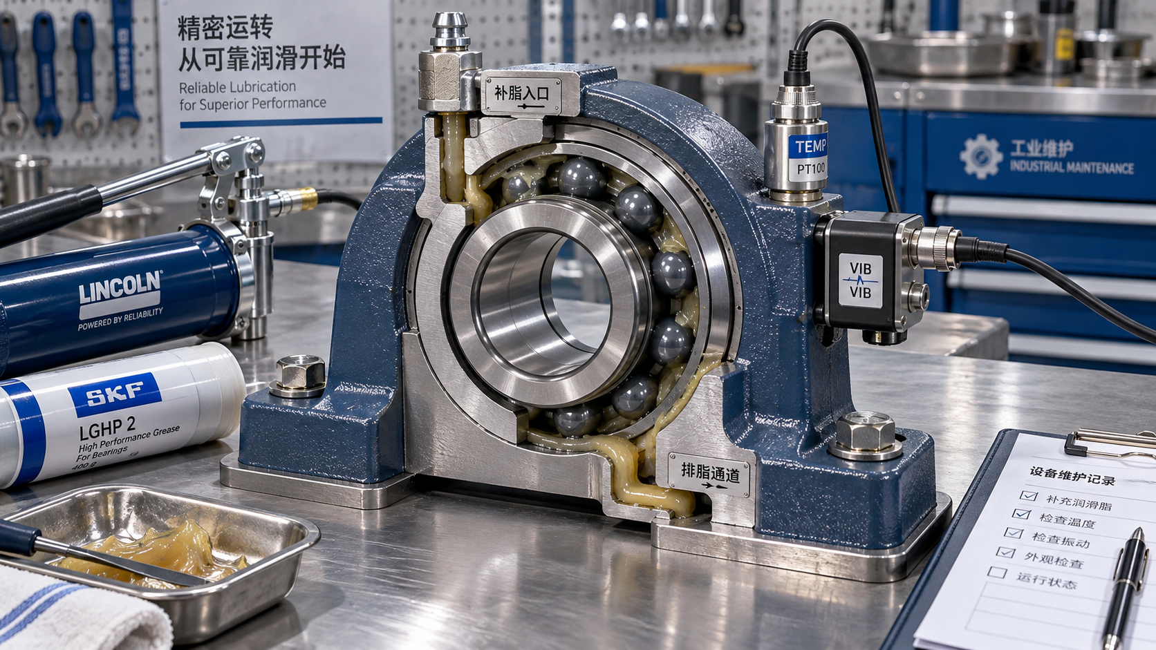 How to calculate relubrication intervals for hybrid ceramic bearings