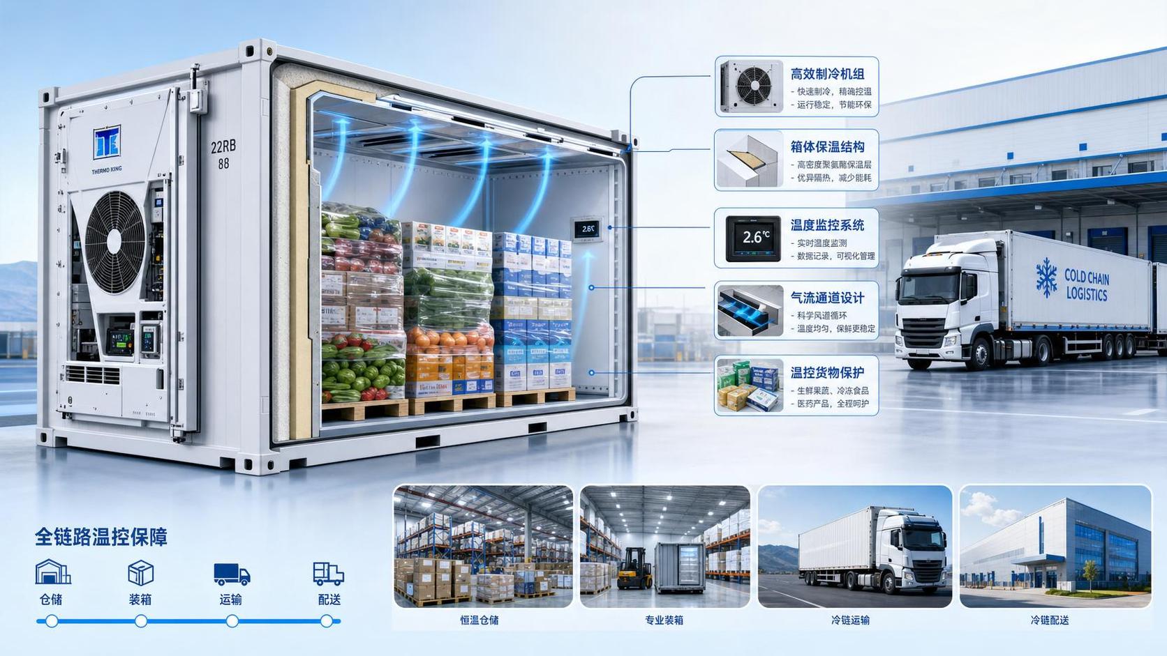 How Reefer Technology for Cold Chain Logistics Protects Temperature-Sensitive Cargo