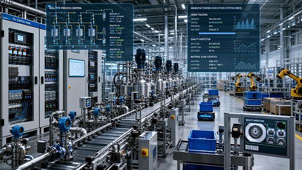 Process Control Software vs MES: What Each System Does on the Factory Floor