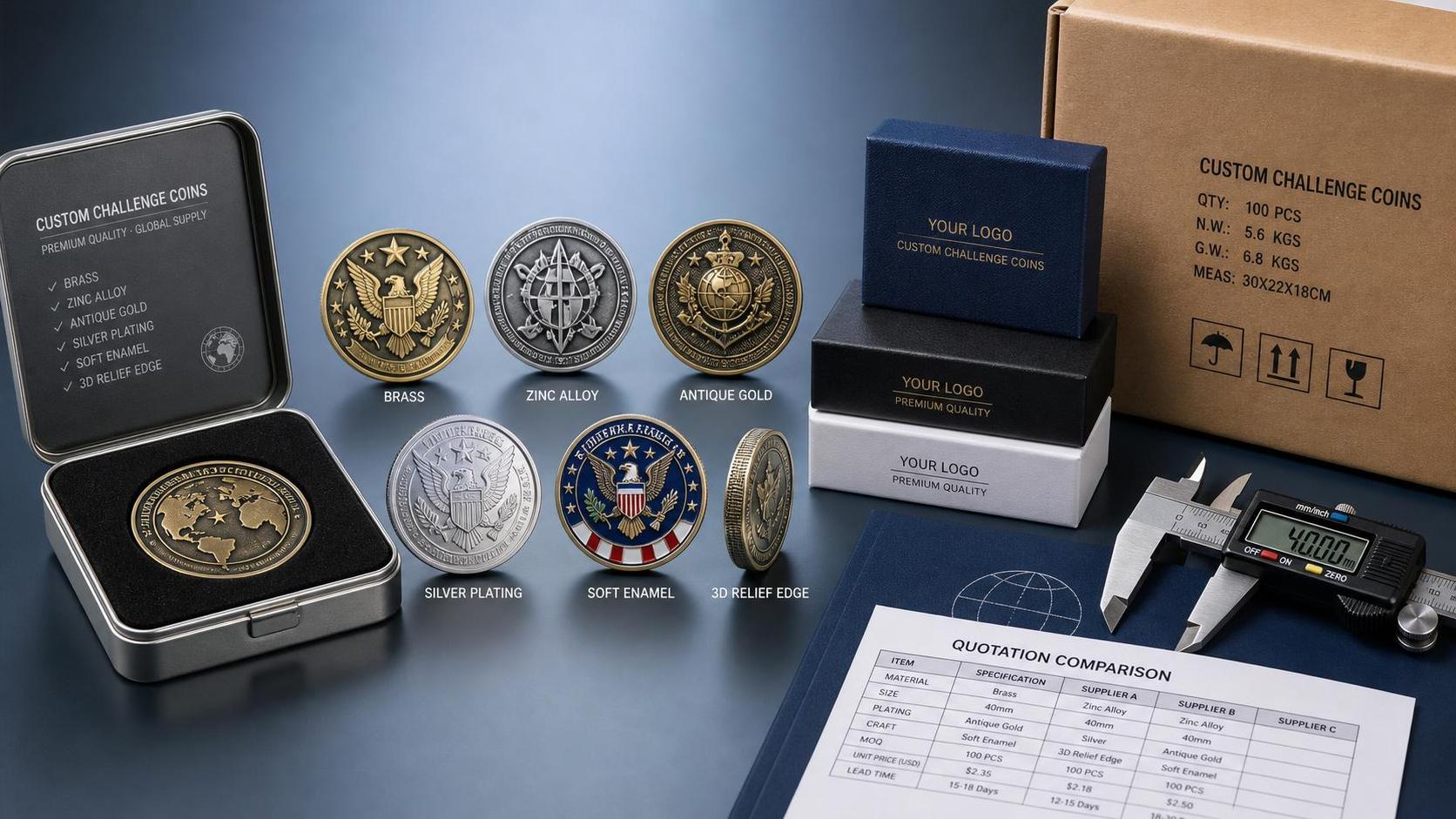 Custom Challenge Coins: What to Compare Before Requesting Quotes from Suppliers