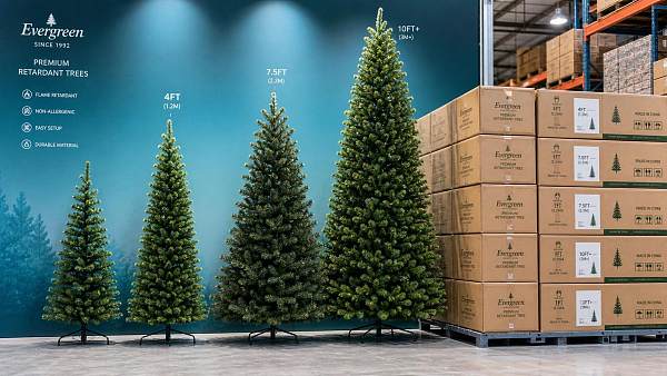 Buying Artificial Christmas Trees in Bulk: Size Options, Fire Ratings, and Shipping Costs