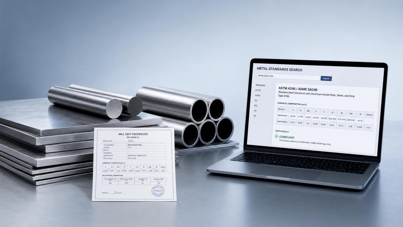 How to Use an Industrial Metal Standards Database for Material Spec Verification