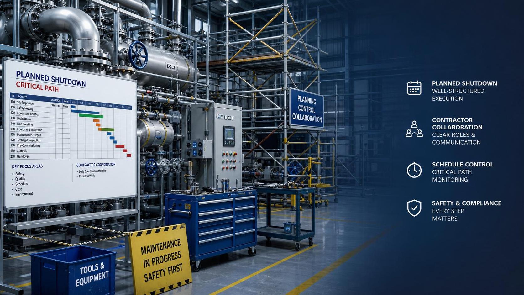 Plant Maintenance Shutdown Planning: How to Reduce Downtime and Contractor Risk