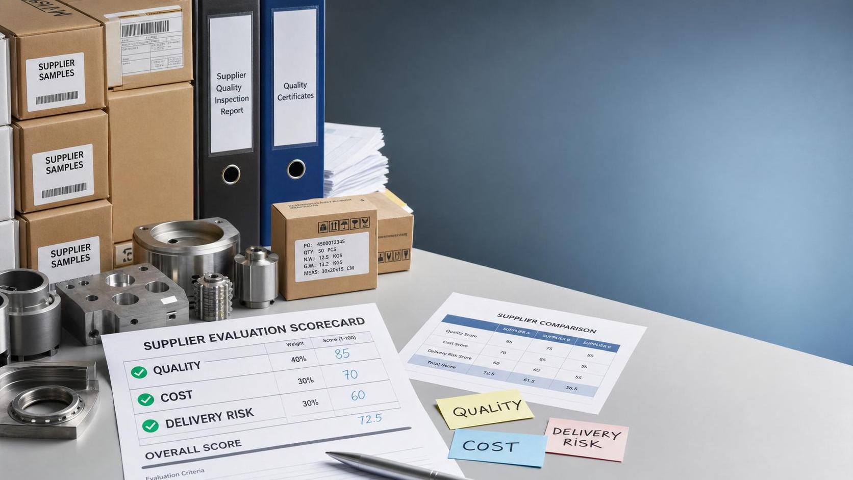 Supplier Evaluation Checklist: 12 Criteria to Compare Quality, Cost, and Delivery Risk