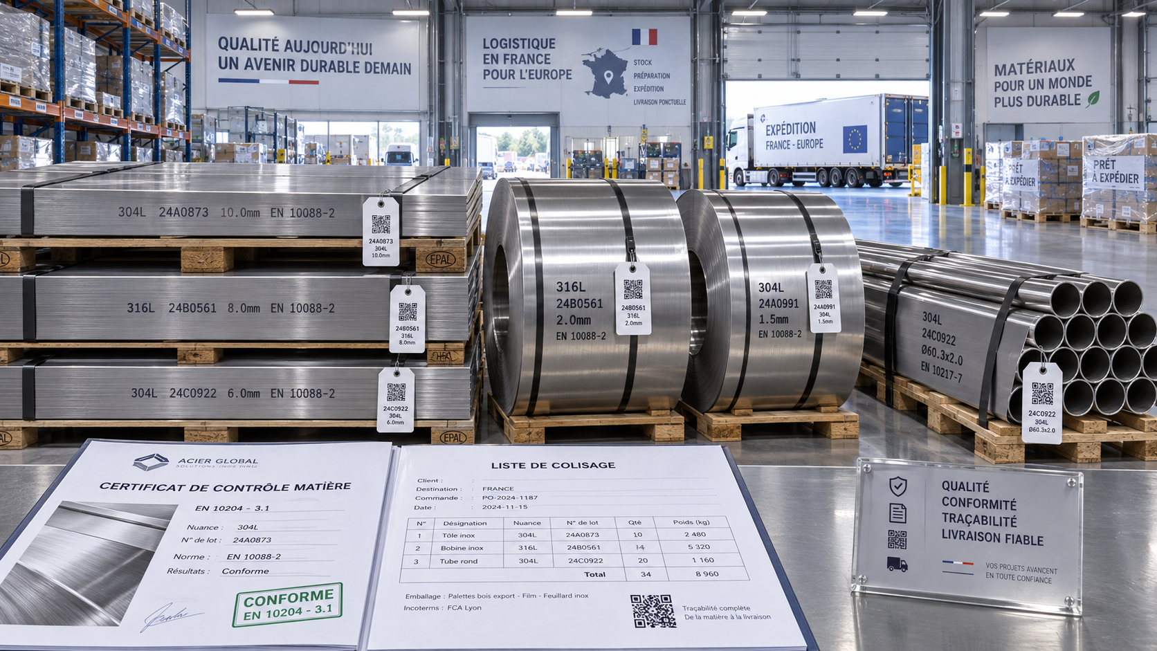 How to Evaluate Stainless Steel Suppliers in France for Grade, Traceability, and Lead Time