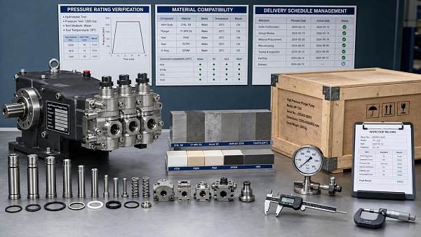How to Evaluate a Piston Pump Manufacturer for Pressure Rating, Materials, and Lead Time