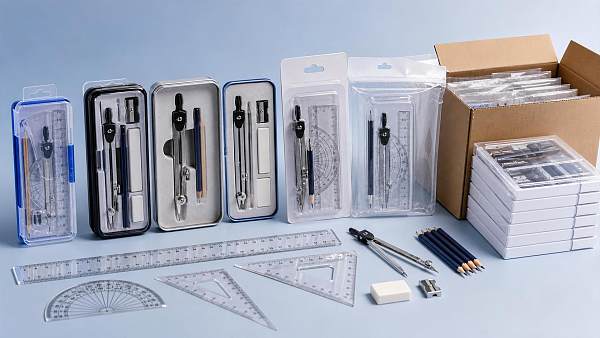 Geometry Sets Wholesale Buying Guide: Materials, Packaging, MOQ, and School Orders