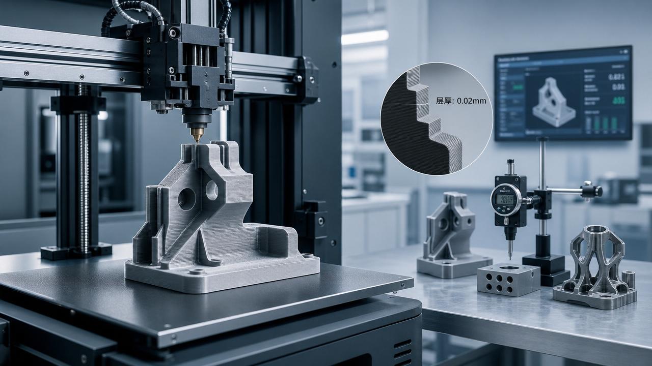 When layer thickness precision starts to limit part accuracy