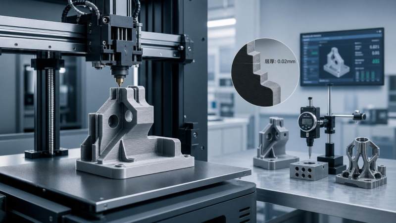 When layer thickness precision starts to limit part accuracy When layer thickness precision starts to limit part accuracy