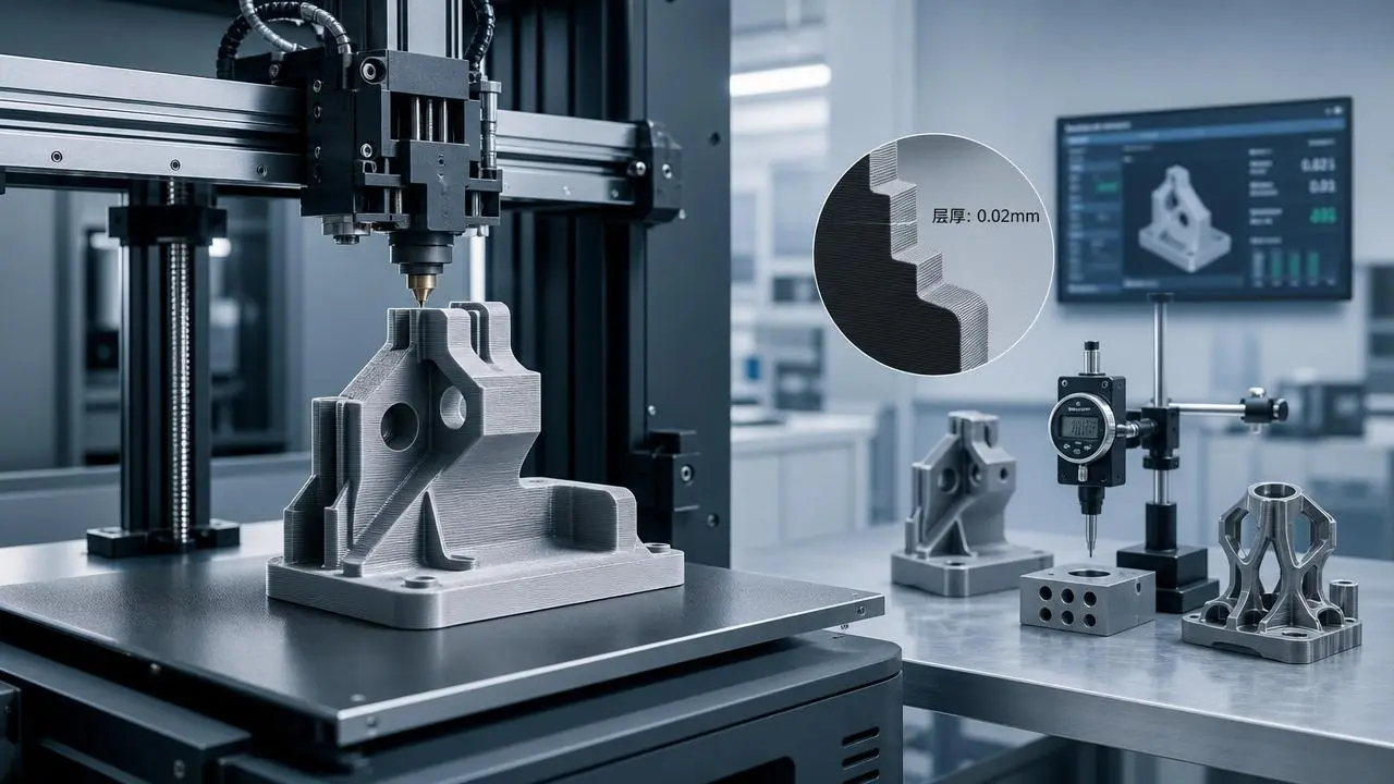 When layer thickness precision starts to limit part accuracy