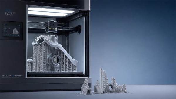When does support efficiency slow a 3D printing job?