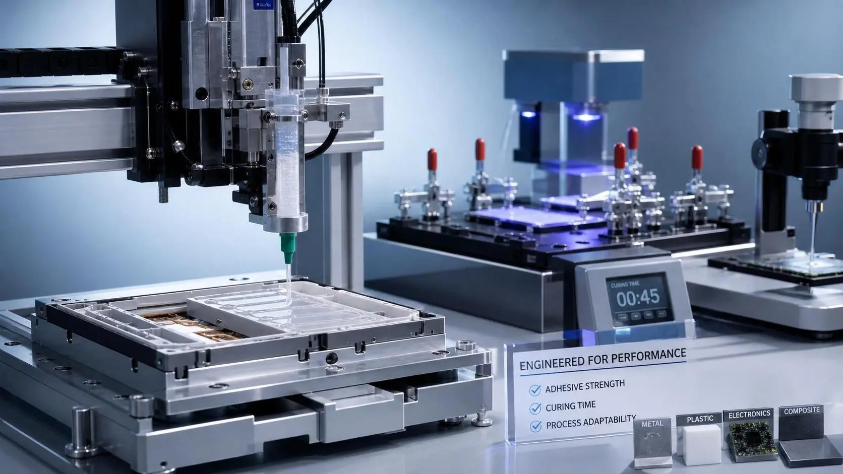 Adhesives Selection Guide: Bond Strength, Cure Time, and Process Fit