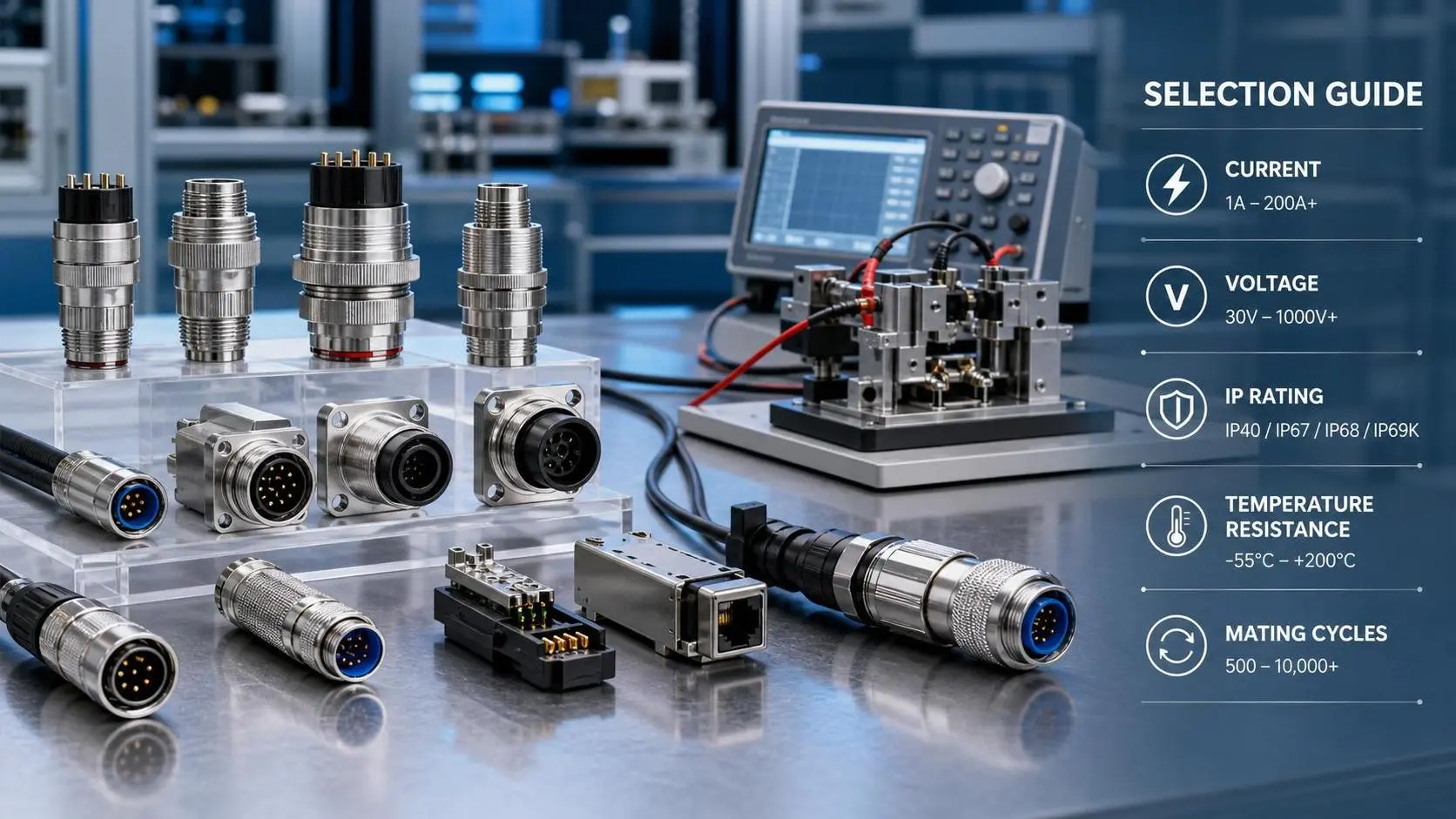 Connector Specification Chart: How to Compare Ratings Fast