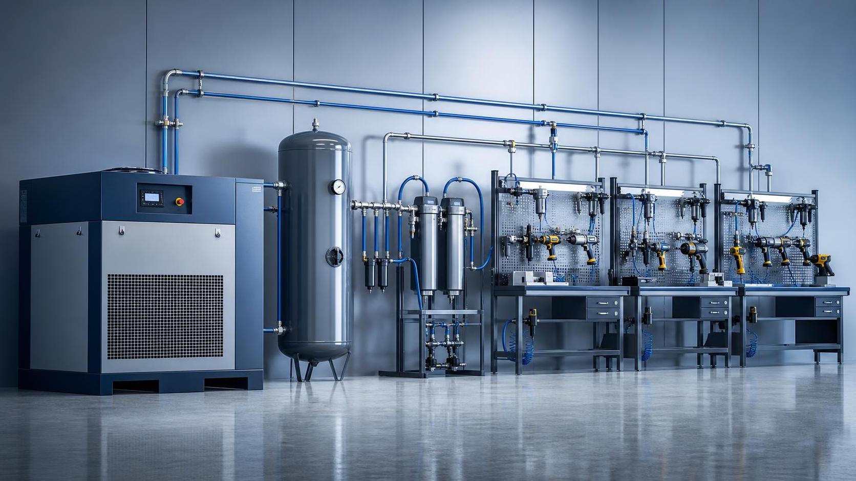 How to Choose Air Compressors for Workshops Based on Duty Cycle and Tool Demand