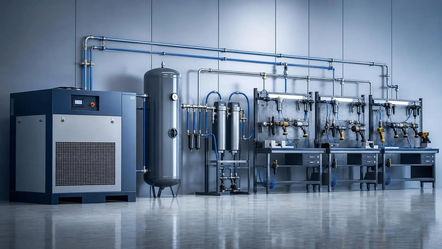 How to Choose Air Compressors for Workshops Based on Duty Cycle and Tool Demand