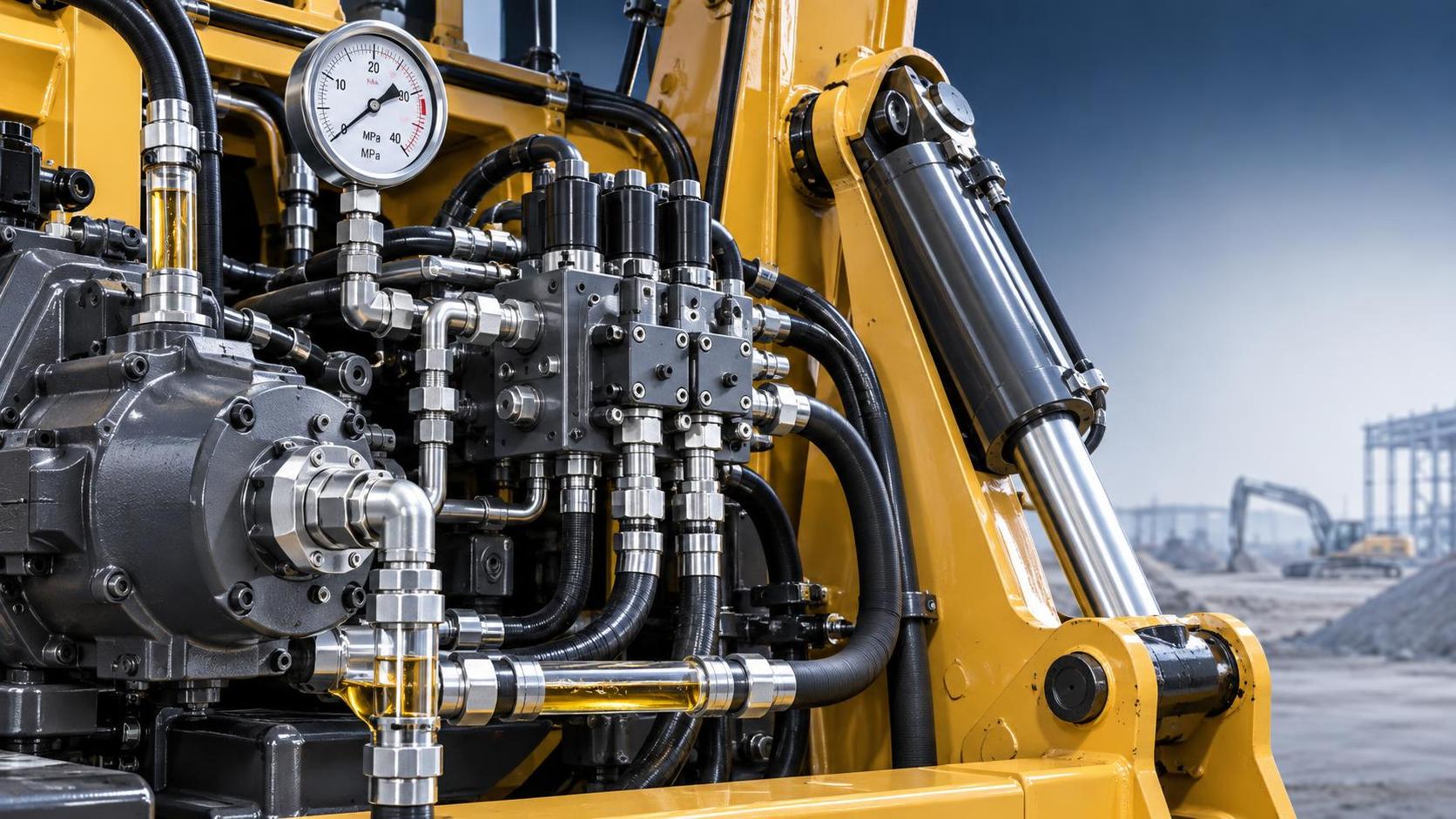 What causes slow response in engineering machinery hydraulic systems?