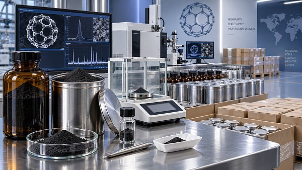 What drives the price of fullerenes per kg in bulk orders?