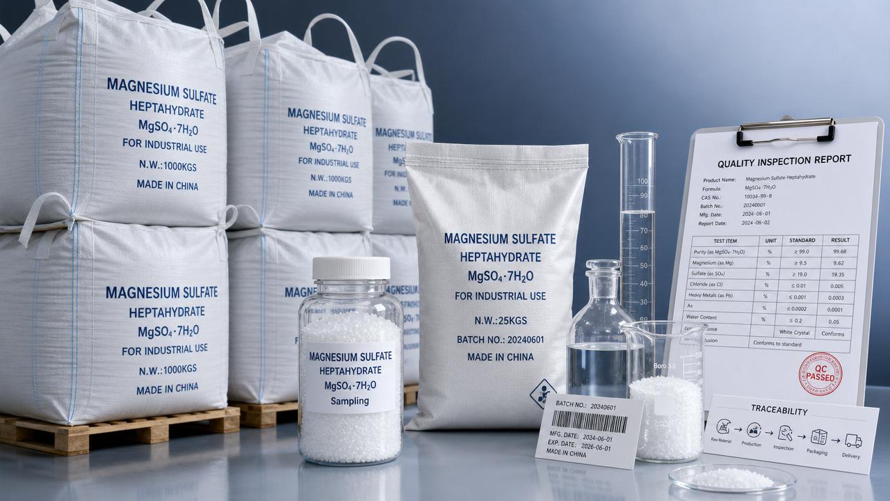 Bulk Magnesium Sulfate Quality Checks Before Large Orders