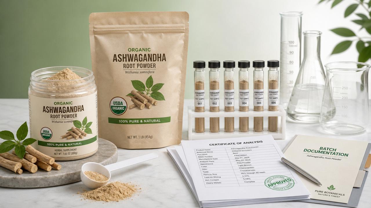 How to Verify Organic Ashwagandha Root Powder Quality