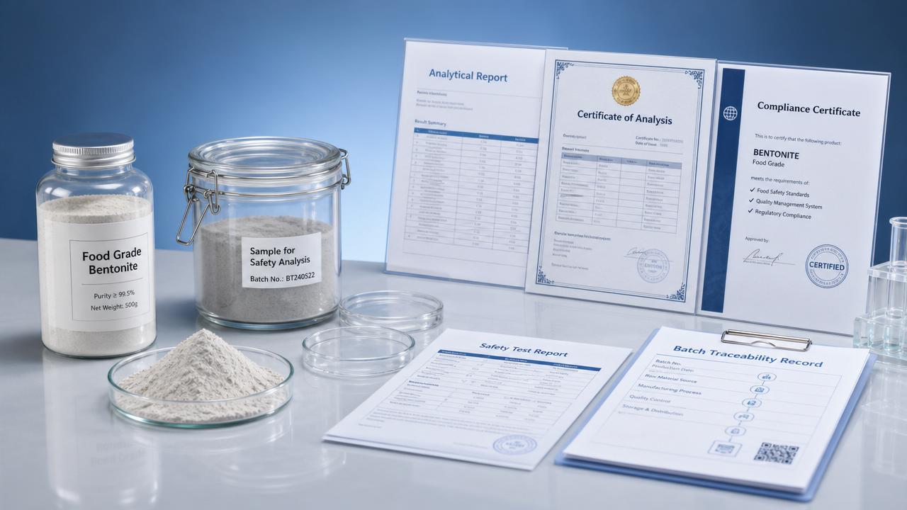 Bentonite Clay Food Grade: How to Verify Purity, Safety, and Compliance