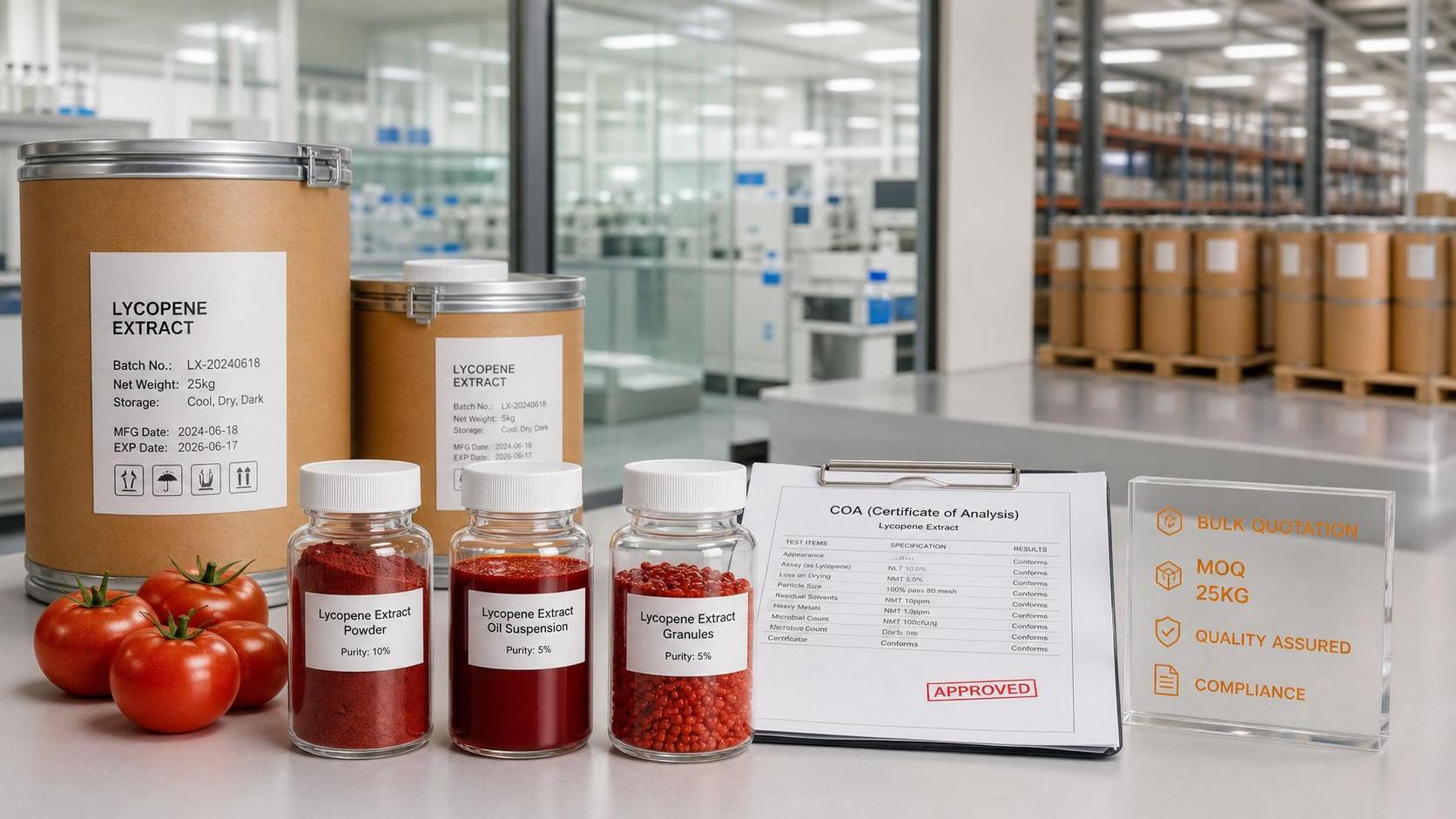 Lycopene Extract Bulk Pricing: What Affects Cost and MOQ in 2026