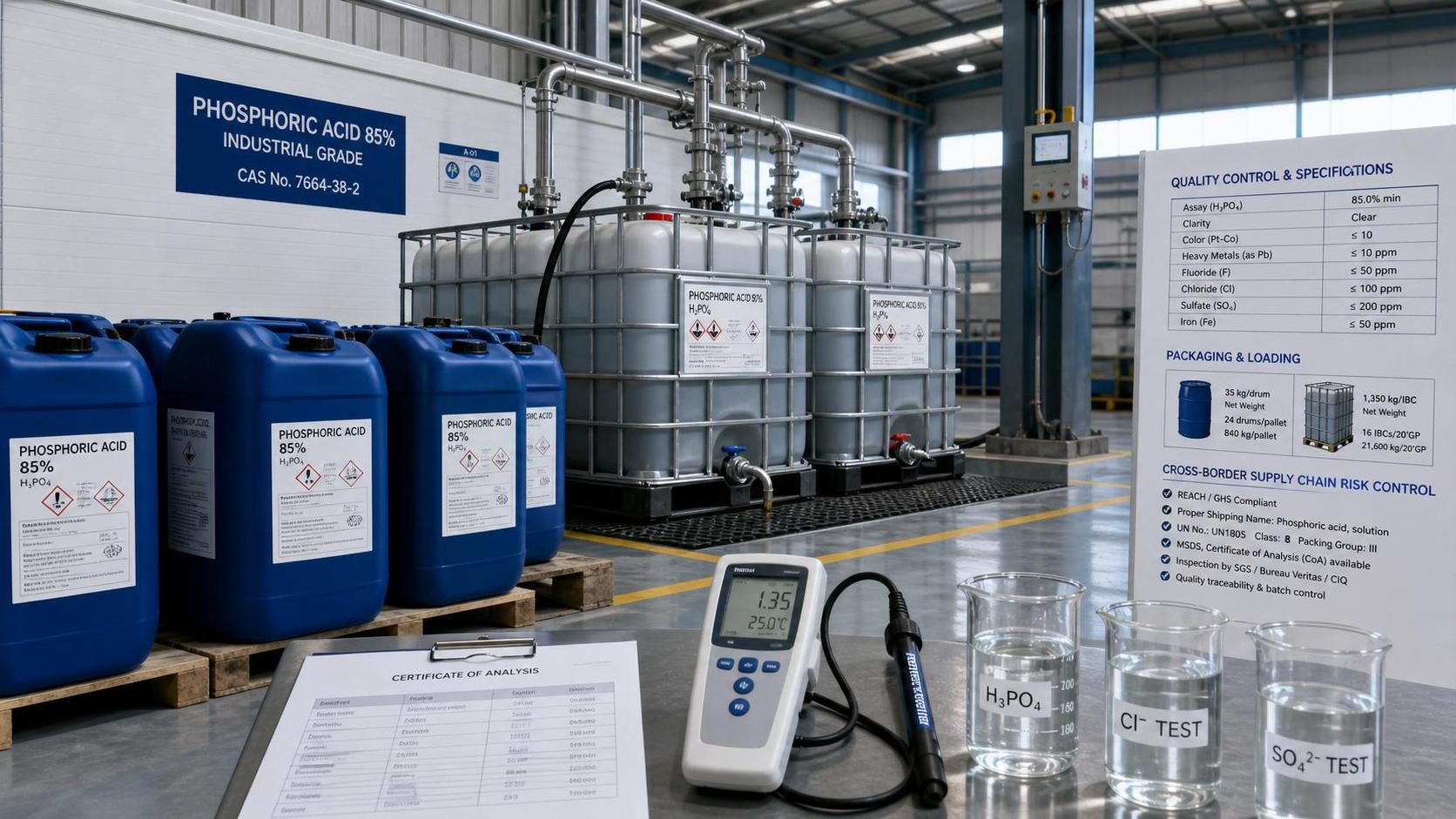 Bulk Phosphoric Acid 85%: Cost, Purity, and Supply Risks to Check
