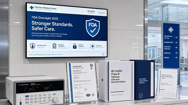 FDA Puts Medical Digital Signage Under IEC 62304 Class B