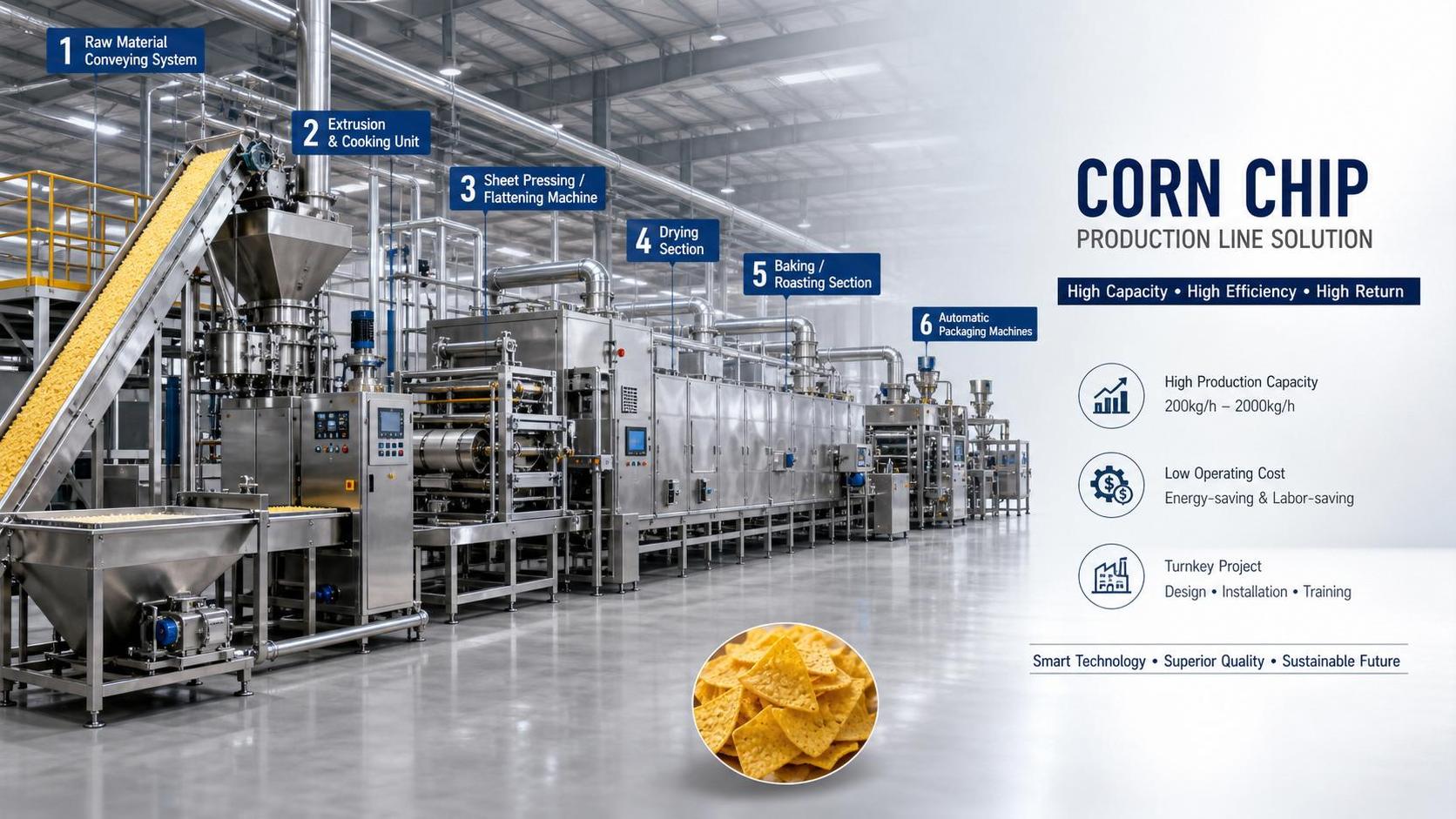 Corn Flakes Line for Factory: Key Cost Factors Before Investment