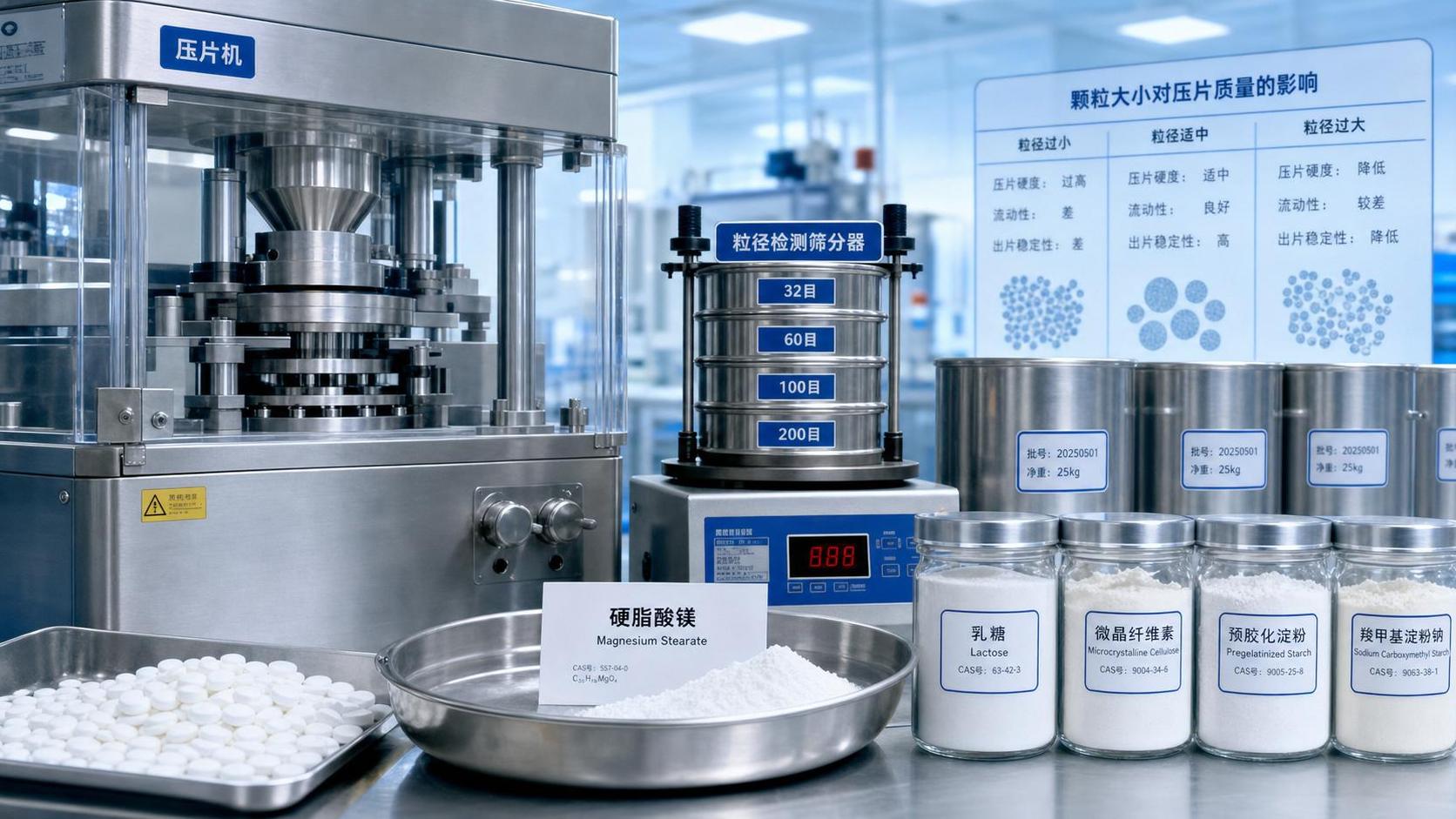 Bulk Magnesium Stearate for Tablets: When Particle Size Affects Compression Quality