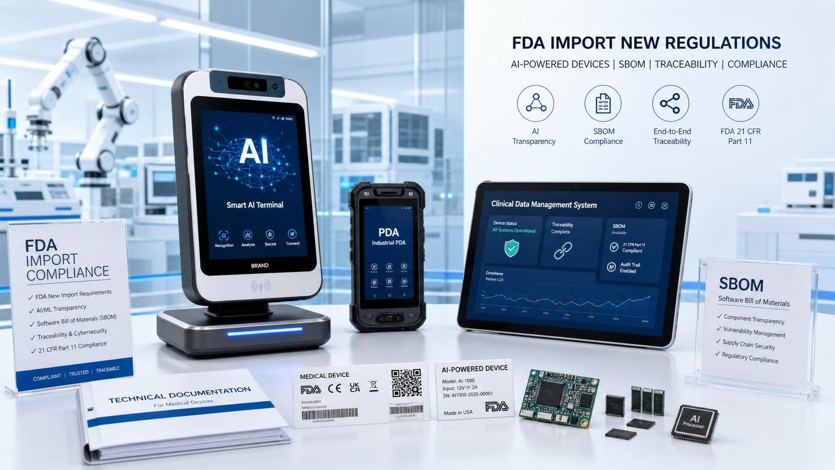 FDA Tightens Import Rules for AI-Enabled Terminals