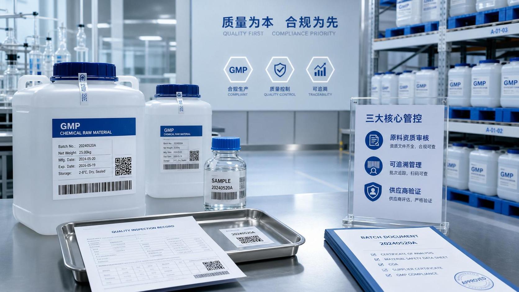 How to Qualify GMP Chemicals Raw Materials for Safer Production