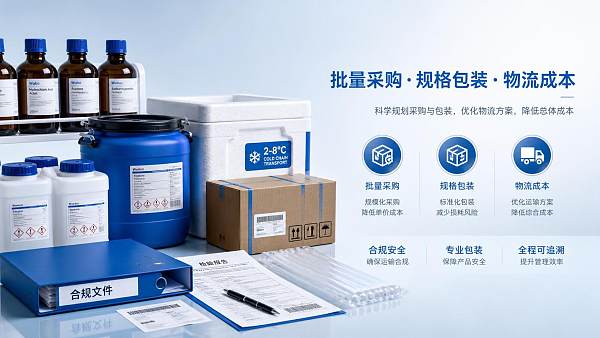 What drives bulk laboratory reagents cost when order volume goes up