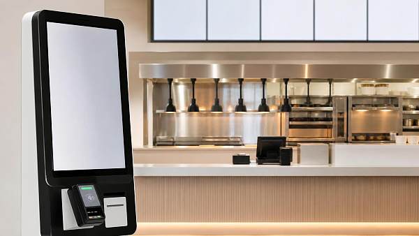 What drives the total cost of restaurant AI ordering kiosks?