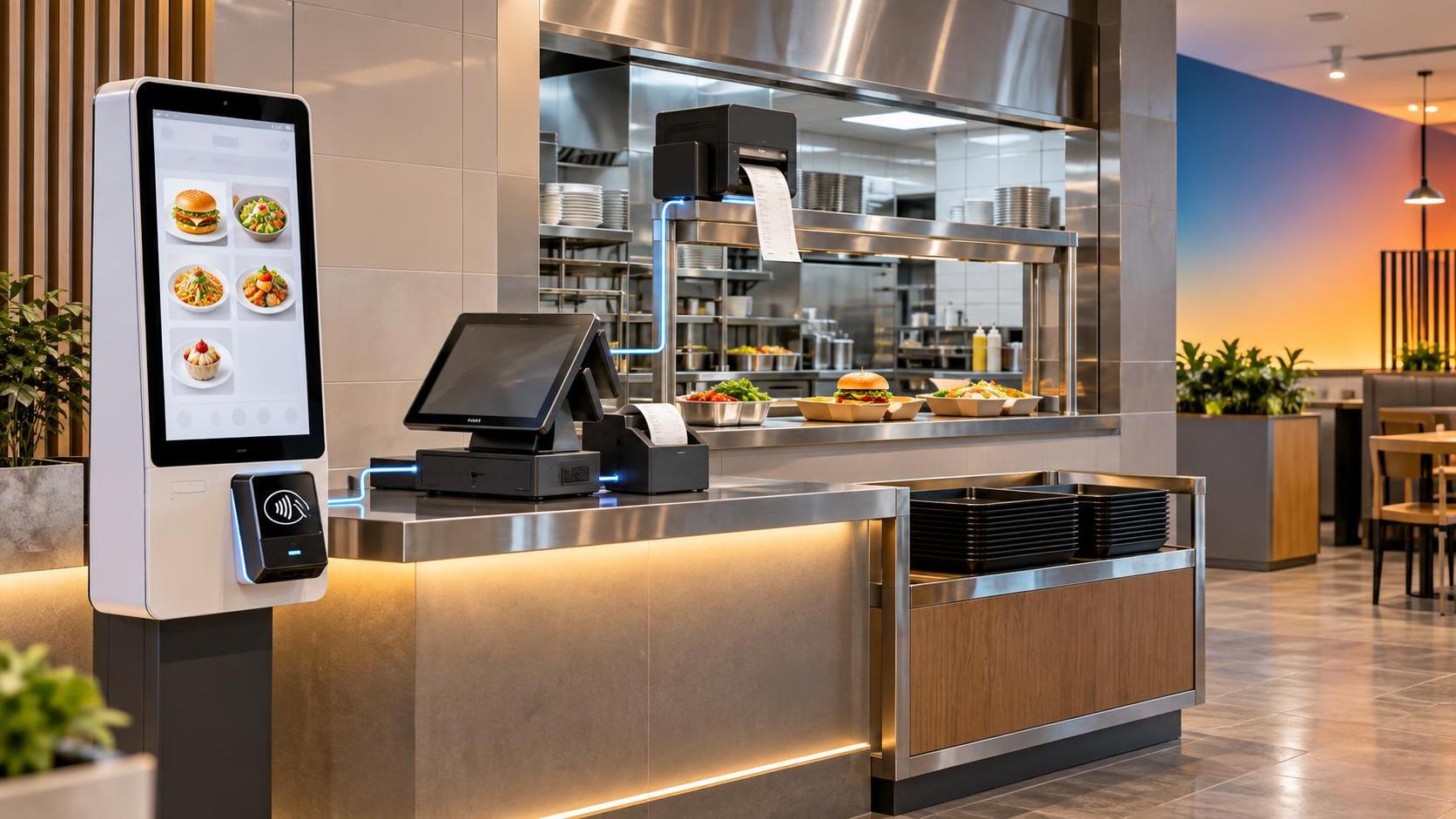 What POS integration should restaurant AI ordering kiosks support?