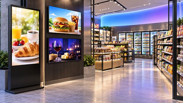 How often should digital signage content refresh for retail displays?