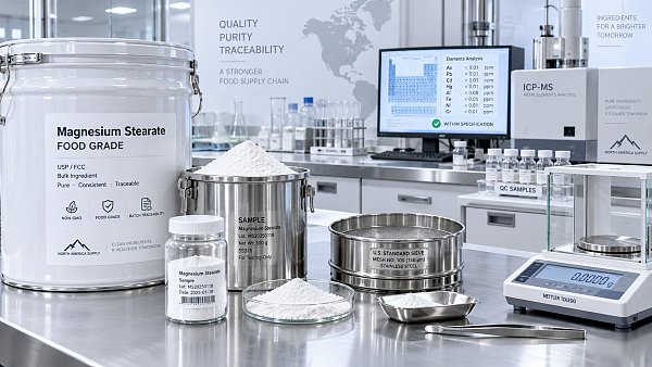 What purity specifications matter when sourcing bulk magnesium stearate in North America?