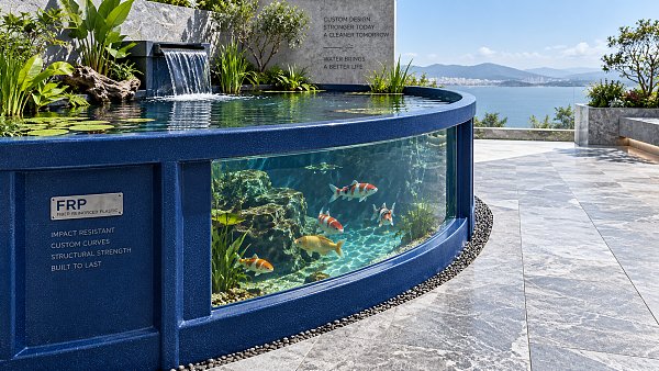 When is an FRP fish tank a better choice than glass?